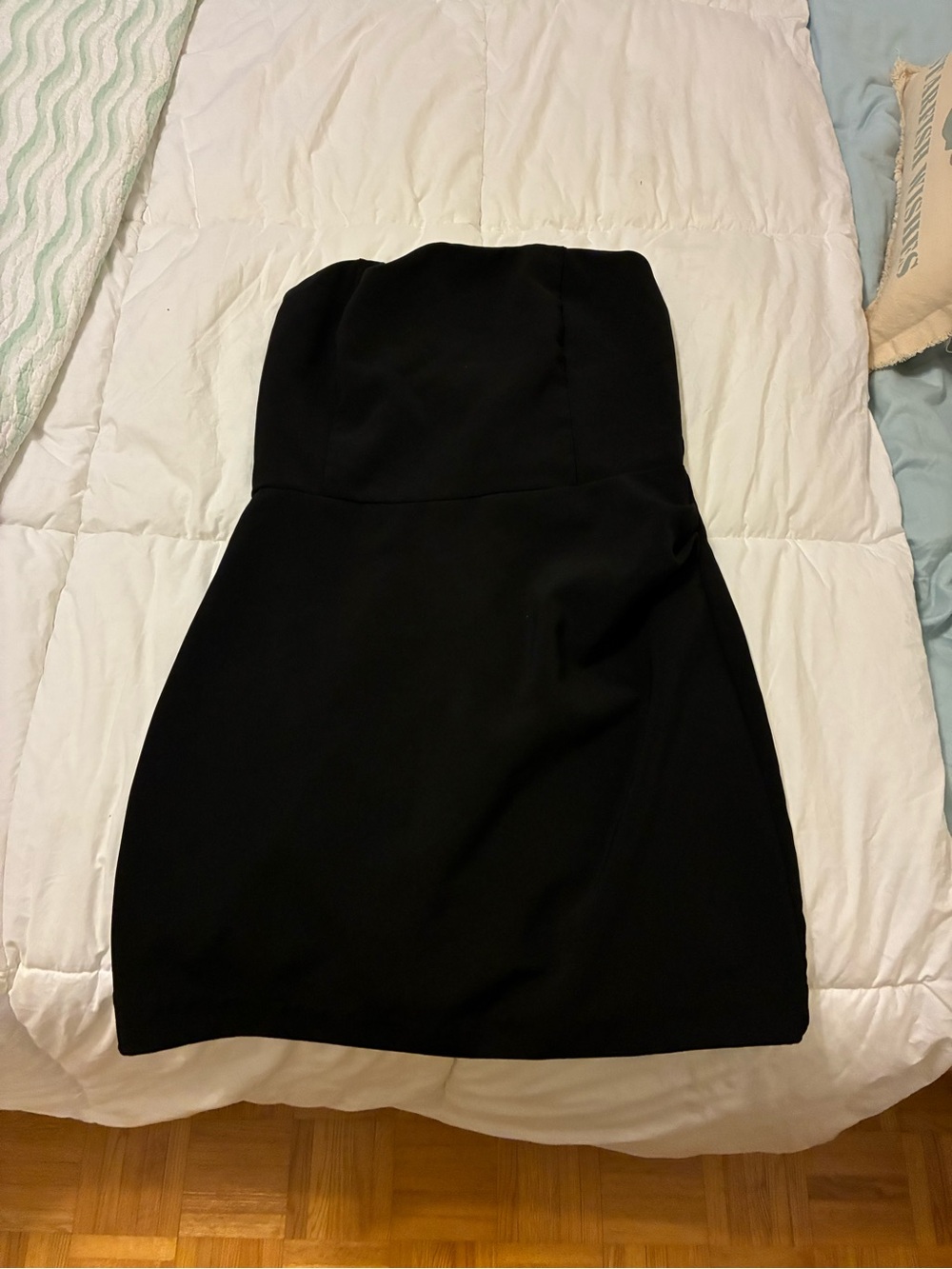 Vici Strapless Black Bodycon Mini Dress